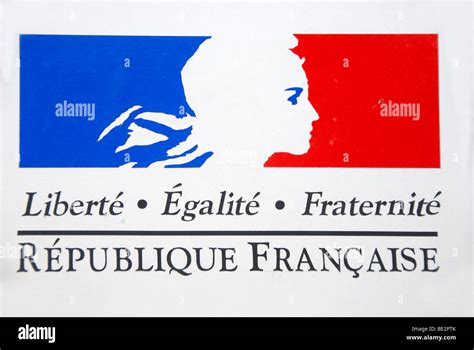 French national flag, profile of Joan of Arc, freedom, equality Stock ...