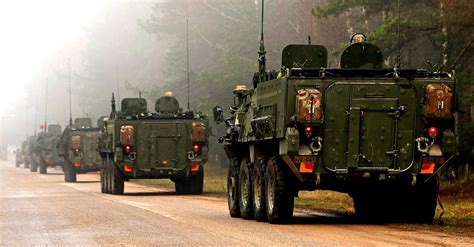 Stryker Military Vehicles Convoy | Military Machine