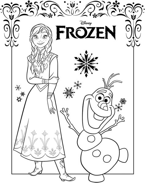 Sketsa Gambar Frozen Untuk Mewarnai Pemandangan - IMAGESEE