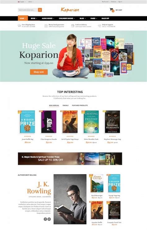 20 Best Book Website Templates 2024 | Begindot