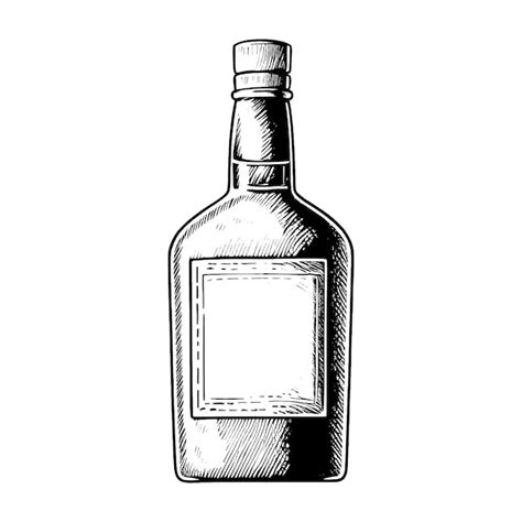 Liquor Bottle Drawing