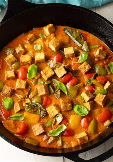 Panang Curry Recipe with Crispy Tofu (Vegetarian) - A Spicy Perspective