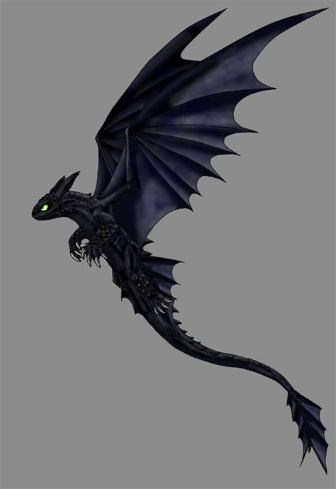 HTTYD - Night Fury by Scatha-the-Worm ~ pinned for my mum one of her favorite dragons Fantasy ...