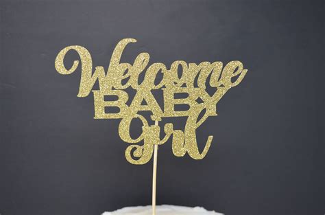 Welcome Baby Cake Topper, Baby Shower Cake Topper, Gender Reveal, Custom Baby Shower Cake Topper ...