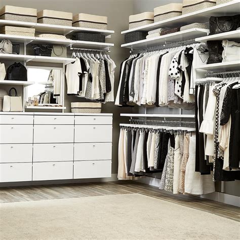 White Elfa Décor Drawer Frames & Fronts | Elfa closet, Walk in closet design, Smart closet