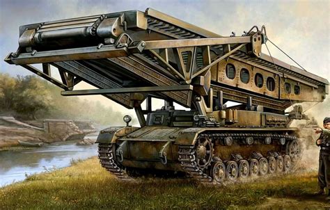 Wallpaper figure, art, Infantry vehicle-launched bridge, bridge Layer ...