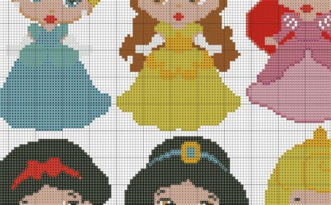 Disney little PrincessesINC Cross Stitch Pattern BOGO PDF | Etsy