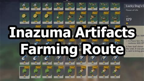 [Version 2.3] Inazuma Artifacts Farming Route (Genshin Impact) - YouTube