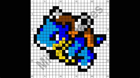 mega blastoise pixel art grid Blastoise pngkit pidgeot minecraft ...