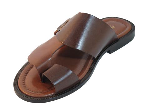 Men's Davinci Italian Leather Push Toe Sandals 1099 Available in Black ...