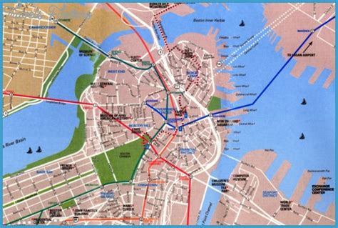 Boston Map Tourist Attractions - TravelsFinders.Com