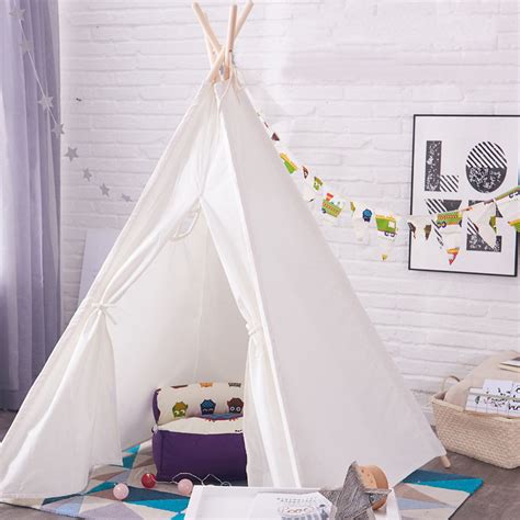 Tents for Kids, Outdoor Indoor Strip Teepee Tent for Girls, Birthday Gift Portable Kids ...