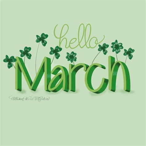 Pin by 💖 Cheryl 💖 on Hello March • | Hello march, St patricks day ...