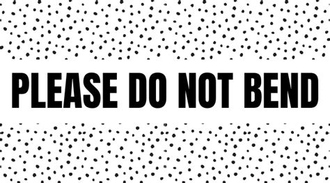 Do Not Bend Polka Dot Shipping Stickers | 2.25"x1.25" Shipping Sticker – Small Biz Shipping Co