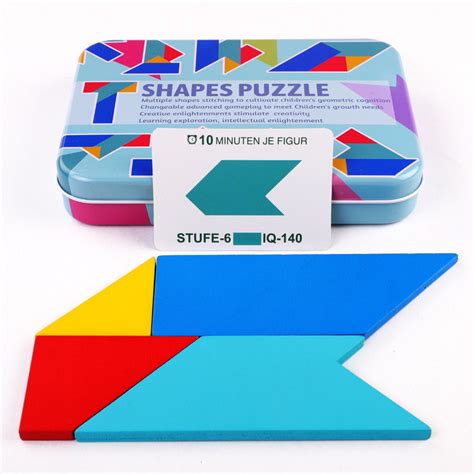 T-Shape Wooden Jigsaw Puzzle Toys in Tin Box - China Puzzle and Wooden ...