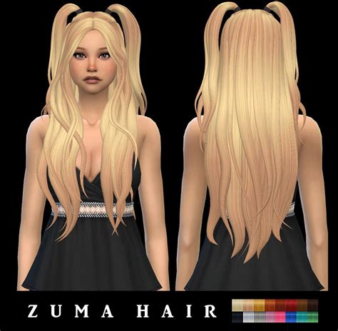 Leo 4 Sims: Zuma Hair - Sims 4 Hairs | Sims 4 curly hair, Sims hair ...