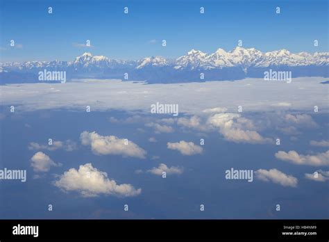 Aerial view at Himalayas Stock Photo - Alamy