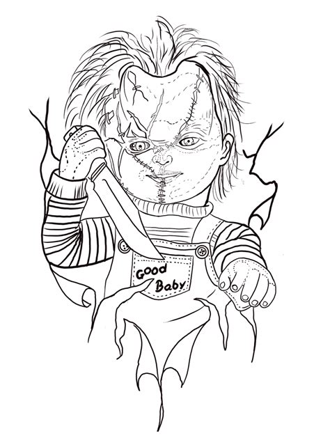 Aggregate 71+ outline chucky tattoo designs latest - in.coedo.com.vn