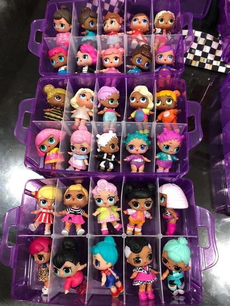 Used LOL Doll Storage Organizer Carrying Case 48 Slots Hotweels Lego Kid Toys | eBay in 2024 ...