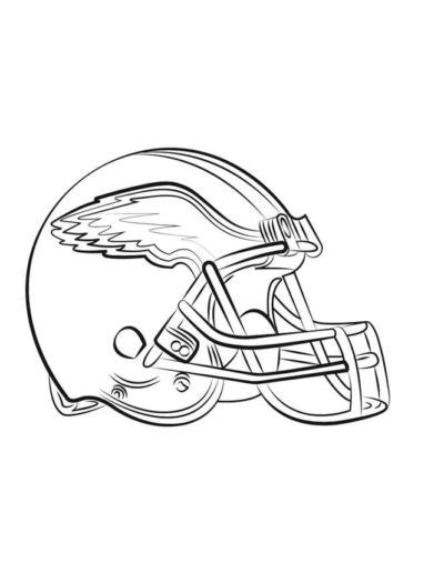 Philadelphia Eagles Football Helmet coloring page - Download, Print or ...