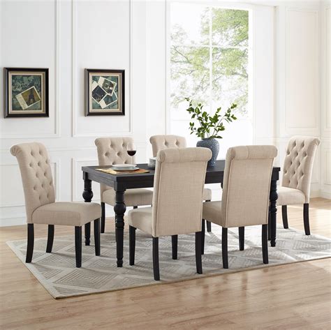 Roundhill Leviton Urban Style Counter Height Dining Set: Table and 6 Chairs, Black - Walmart.com ...