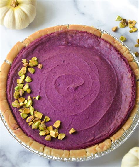 Ube (Purple Sweet Potato) Pie - Veggie World Recipes