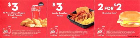 Jack in the Box Coupon Code: 2 for $6 Classic Buttery Jack Code: 320 At