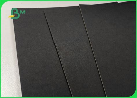 1mm 2mm Single Black Coated Cardboard Sheets For Gift Boxes Good Stiffness