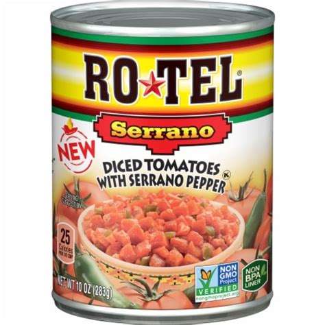 Rotel Diced Tomatoes with Serrano Peppers, 10 oz - Kroger