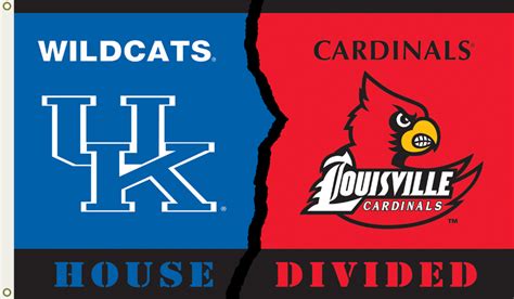 Kentucky vs Louisville 3' x 5' Flag w/Grommets Rivalry House Divided