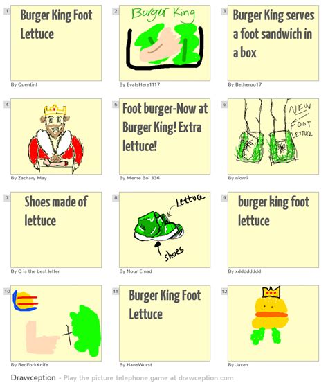 Burger King Foot Lettuce - Drawception