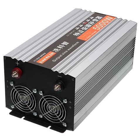 5000w 60hz onduleur pur à onde sinusoïdale double led convertisseur d'affichage 12v / 24/48 / dc ...