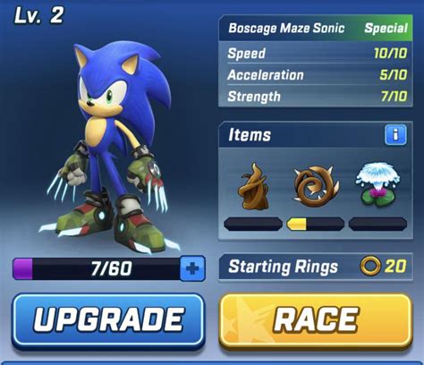 Thoughts on Boscage Maze Sonic : r/Sonic_Speed_Battle