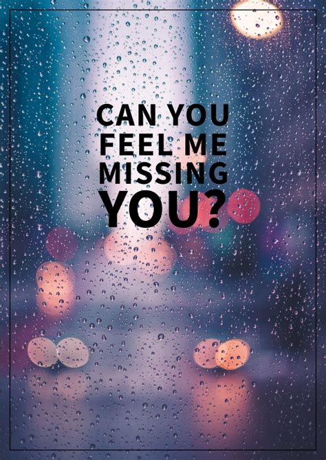 Can you feel me missing you? | Liebeskarten & Sprüche 🌹💌 | Echte Postkarten online versenden