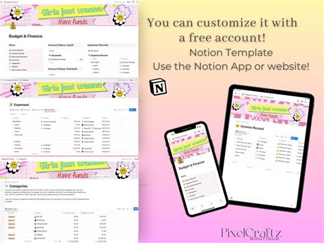 Notion Budget Template Notion Budget Planner Notion - Etsy