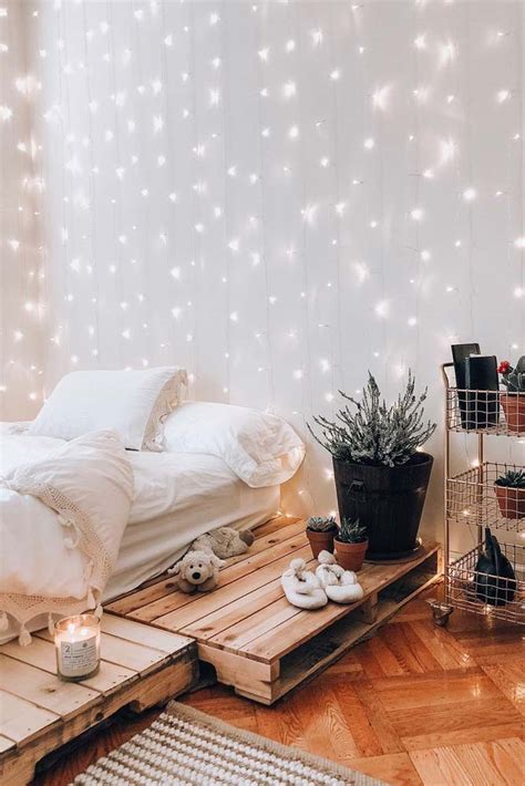 27 Cozy Decor Ideas With Bedroom String Lights