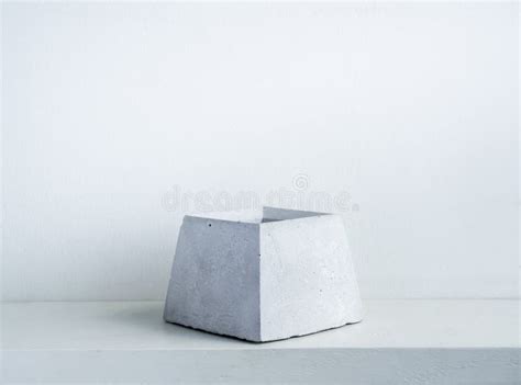 Concrete Pot. Geometric Cement Planter Stock Photo - Image of clean, container: 191868762