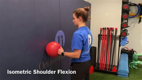 Isometric Shoulder Flexion - YouTube