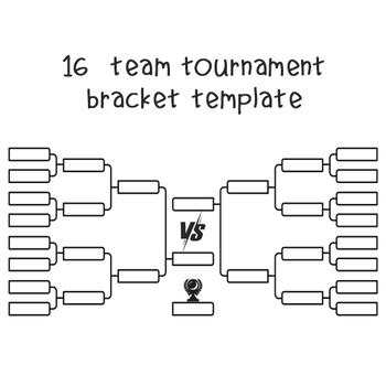 16 Team Bracket Template