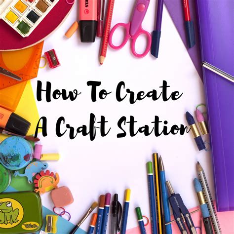 How to Create A Craft Station — The Little Details home + office ...