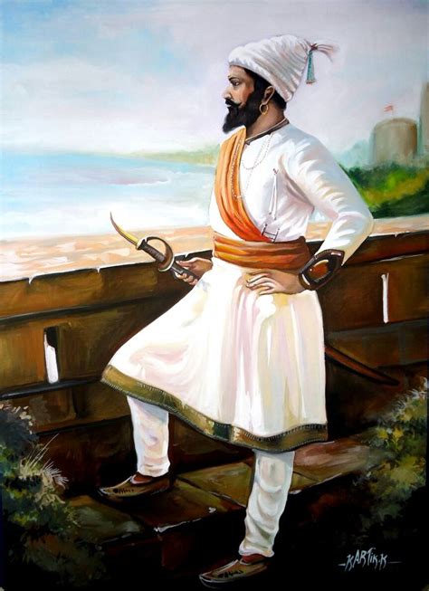 !! Chatrapati shivaji maharaj !! Painting by kartik khadatkar . K.K wardha ( m… | Shivaji ...