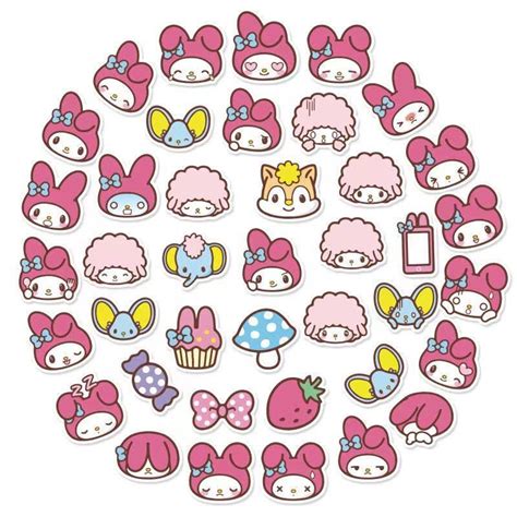 40PCS MY MELODY Cartoon Stickers, Hobbies & Toys, Stationary & Craft, Other Stationery & Craft ...