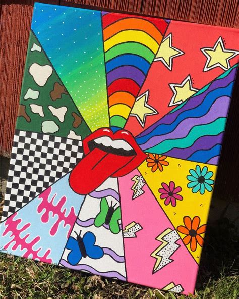 Easy canvas painting with acrylic in 2020 | Diy canvas art, Hippie ...