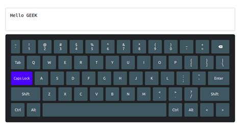 Virtual Keyboard using React - GeeksforGeeks