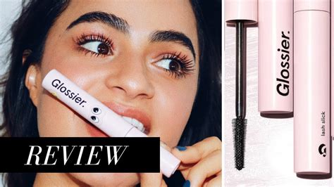 GLOSSIER LASH SLICK FULL REVIEW: APPLICATION + REMOVAL - YouTube