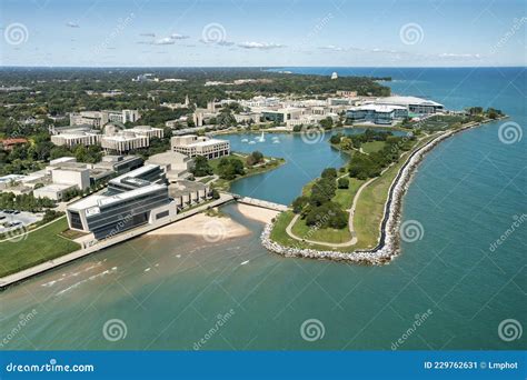 Aerial View Northwestern University Editorial Photo - Image of aerial ...