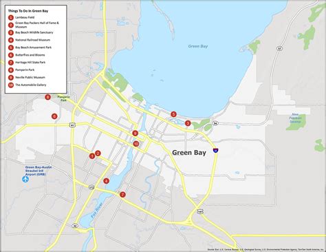 Green Bay Wisconsin Map - London Top Attractions Map