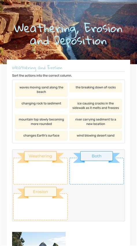 Weather Erosion And Deposition Worksheets