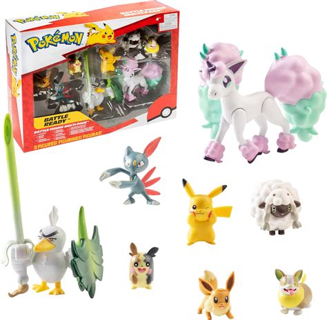 Pokémon Battle Figure Multi Pack Toy Set, 8 Pieces - Generation 8 ...