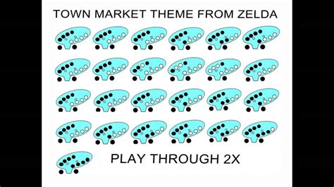 how to play market theme on 12 hole ocarina slowed down - YouTube